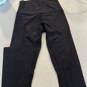 Lululemon Align black embossed leggings